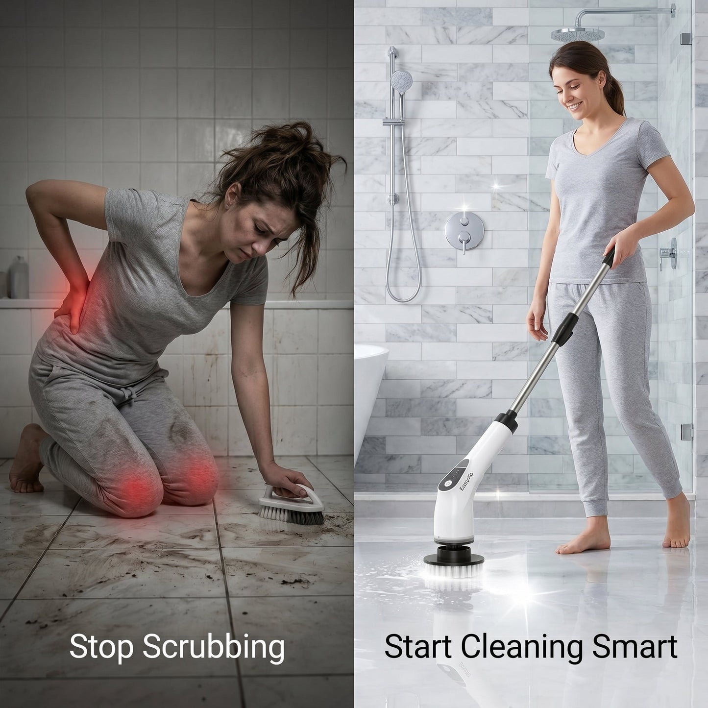 EasyXo 9 in 1 Electric Cleaning Brush with 3 Months Warranty | Bathroom, Kitchen & Tile Scrubber EasyXo EasyXo 9 in 1 Electric Cleaning Brush with 3 Months Warranty | Bathroom, Kitchen & Tile Scrubber cleaning tool EasyXo